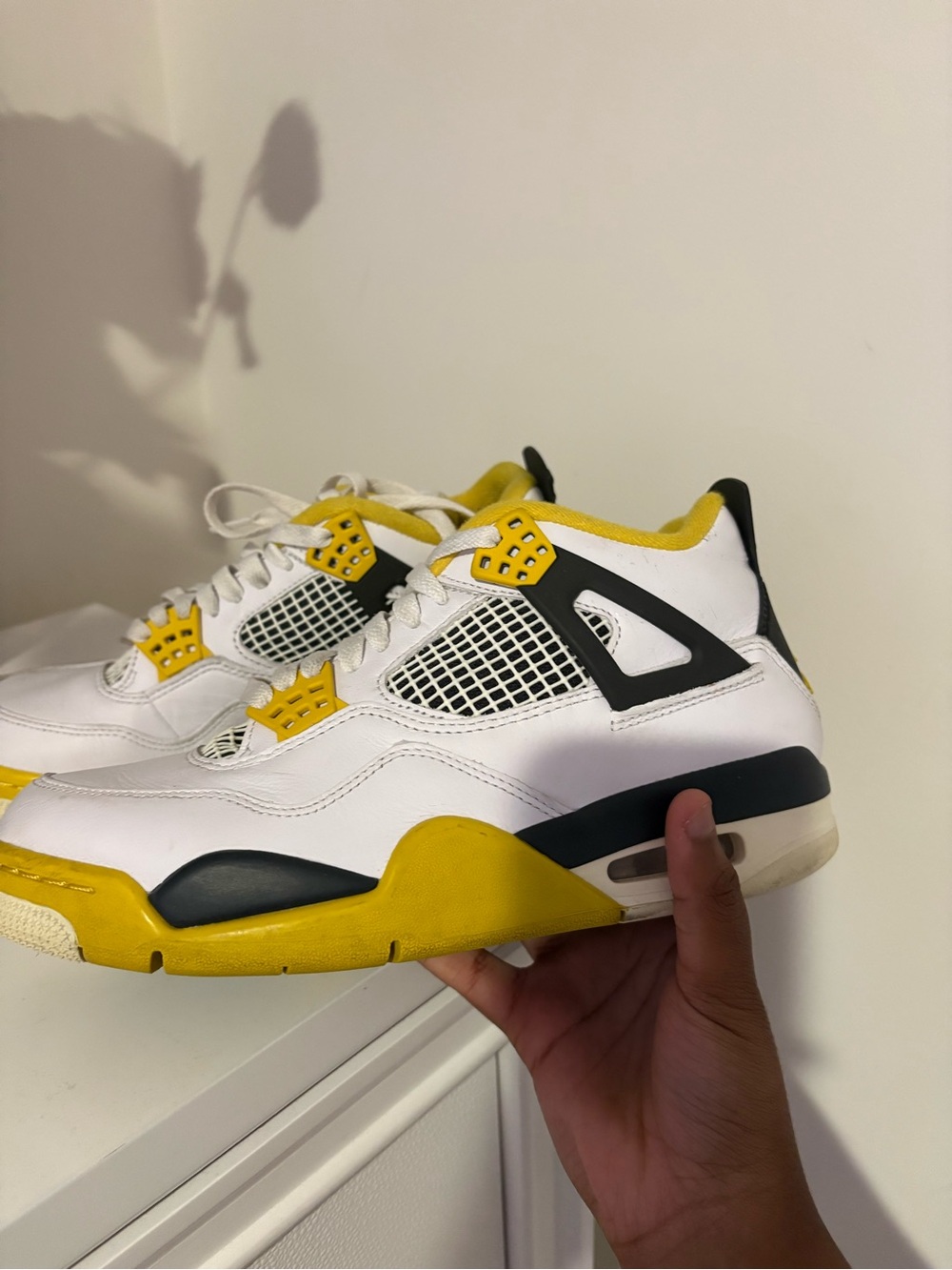 Nike Women’s White Yellow Black Low-Top Sneakers - Picture 1 of 1
